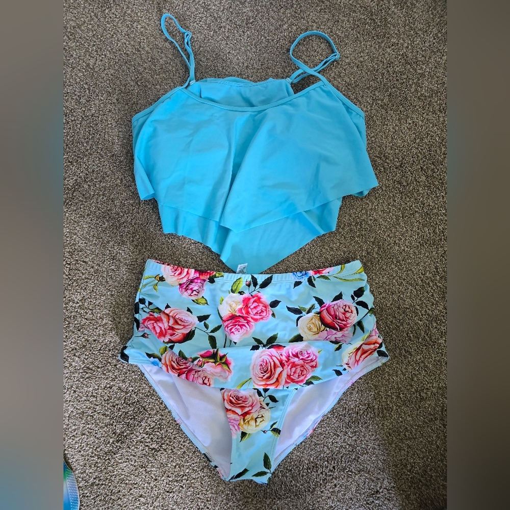 High wasted swim suit